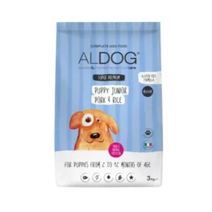 Aldog Puppy-Junior Medium Large Pork 3 kg kutyatáp Végkiárusítás