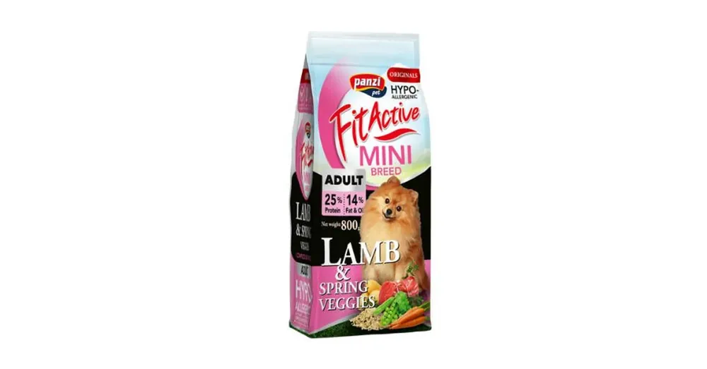 Panzi FitActive ORIGINALS Mini Adult Active Hypoallergenic Lamb&Spring Veggies 800g Rendeld meg most