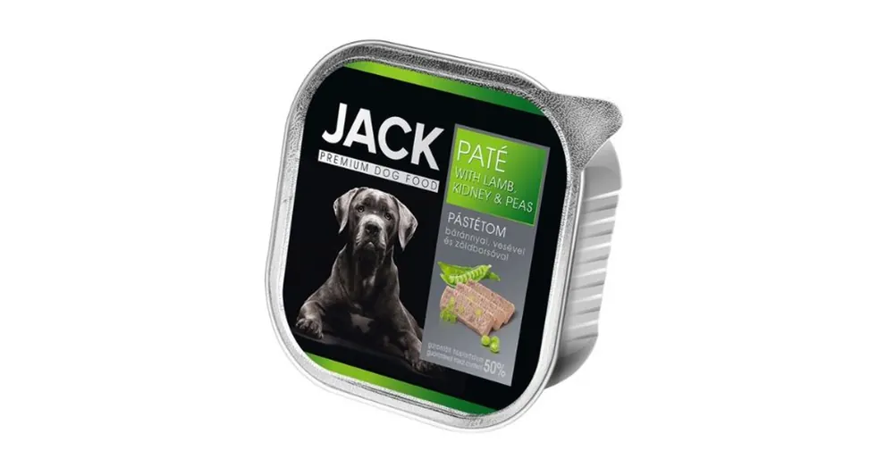 Jack bárány, vese & borsó pástétom 150g Azonnali szállítás