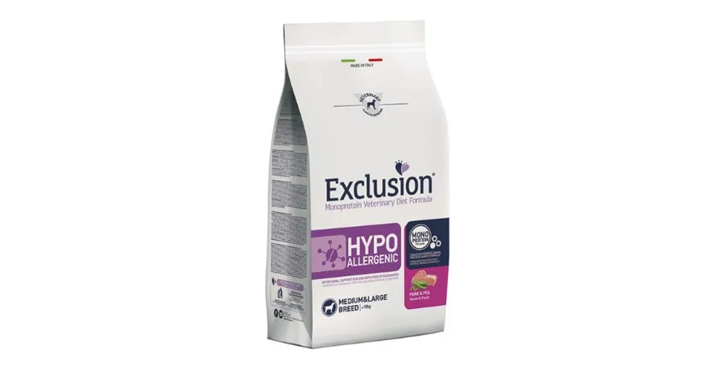 Exclusion Hypoallergenic Pork & Pea Medium & Large 2kg Utolsó esély