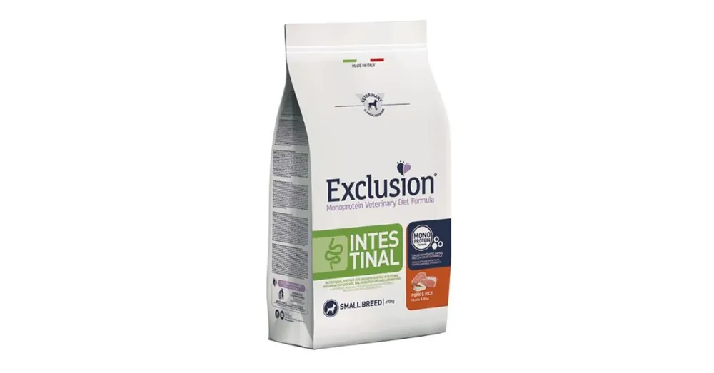 Azonnali szállítás Exclusion Intestinal Pork & Rice Small 2kg