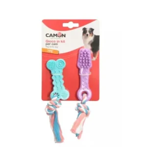 Camon Köteles TPE játék csont és fogkefe kb 10cm Akciós ár