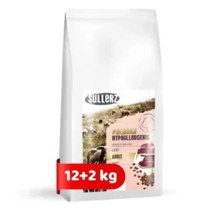 Azonnal elérhető SullerZ Premium Hypoallergenic Adult Lamb (Bárány) Medium Kutyatáp 12+2 kg
