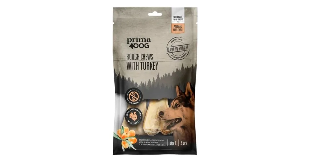 Gyors szállítás PrimaDog kutya fogtisztító S gyógynövényekkel 12cm, 100g