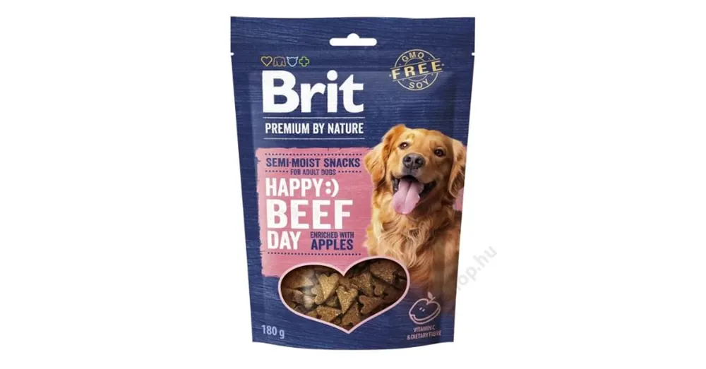 Brit Premium by Nature Dog Semi-moist Snacks Beef with Apples 180g Alacsony ár
