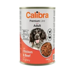 Árengedmény Calibra Dog Premium with Chicken&Beef konzerv 1240g