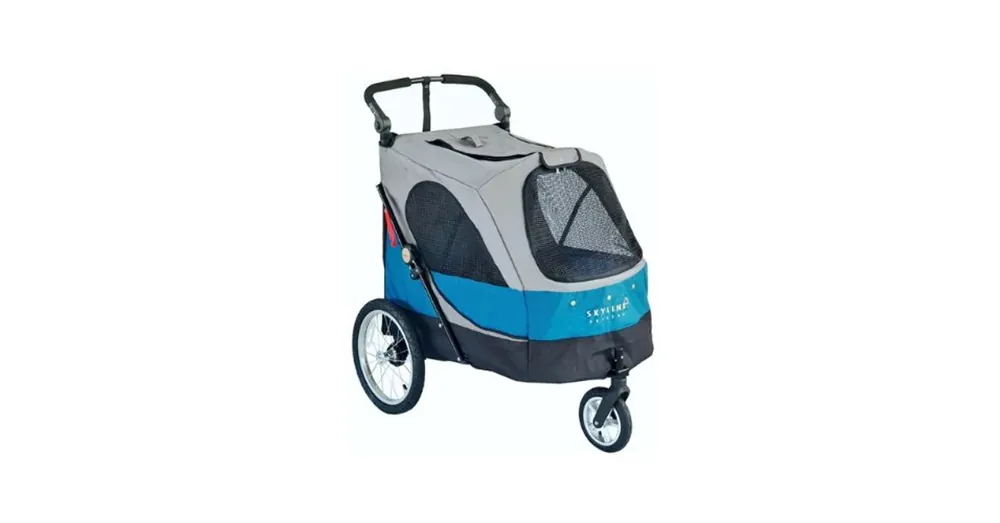 Petstro Skyline kutyakocsi, L méret, 45 kg-ig - Kék Prémium