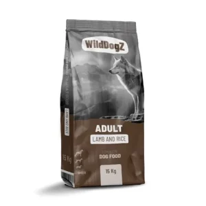 WildDogZ Adult Lamb and Rice 15kg kutyatáp + Ajándék N.P.C.S. kávéfa rágórúd M Szuper akció