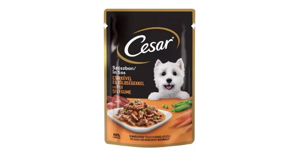 Szuper akció Cesar Alutasakos eledel Csirke-zöldség 100g