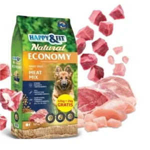 Utolsó esély Happy&Fit Natural Economy Adult 12kg+2kg