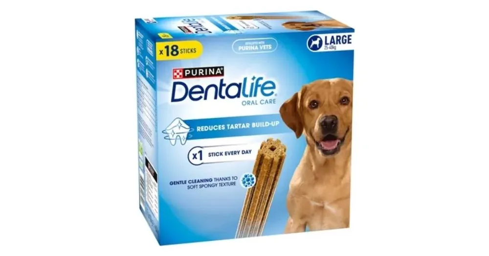 Akciós ár Dentalife Large kutya jutalomfalat multipack 636g 18db