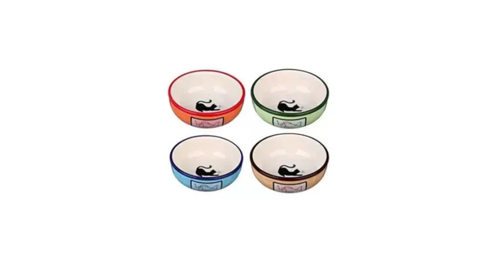 Outlet Trixie Ceramic Bowl - kerámia tál (színes) macskák részére (0,35l/13cm)