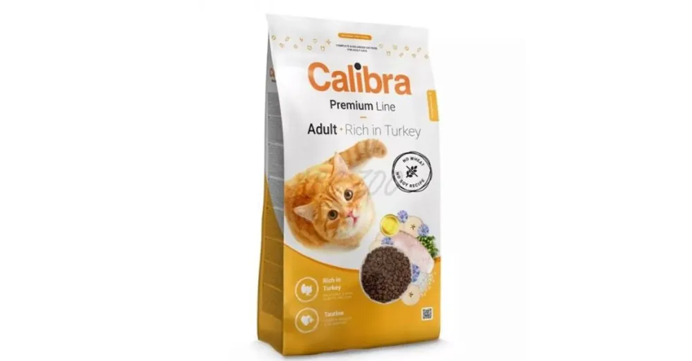 Nézd meg most Calibra Cat Premium Line Adult Turkey macskatáp 10 kg + 6X Calibra Cat Life Sensitive Rabbit 200g