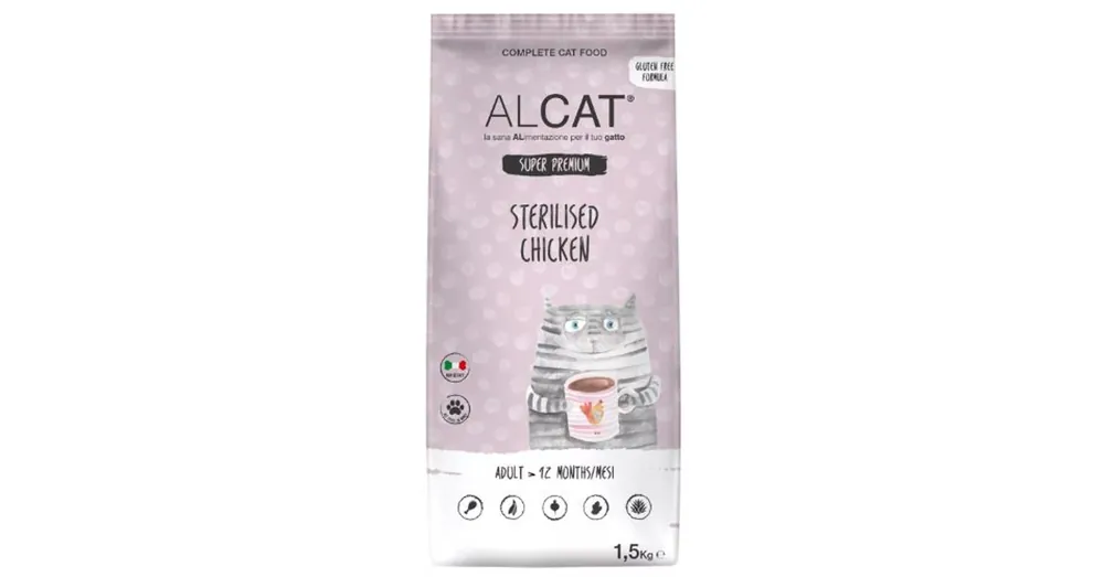Árengedmény Alcat Adult Sterilised Chicken 1,5 kg macskatáp
