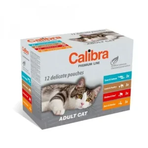 Akciós ár Calibra Cat Premium Adult Pouches Multipack 12x100g