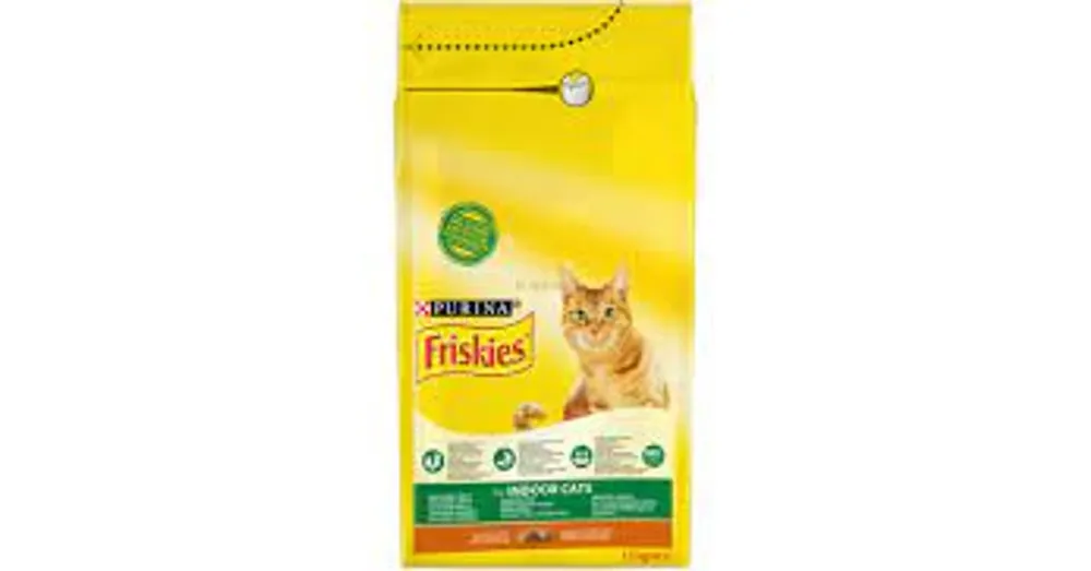 Árengedmény Friskies Indoor Csirkével és hozzáadott kerti zöldségekkel száraz macskaeledel 1,5 kg