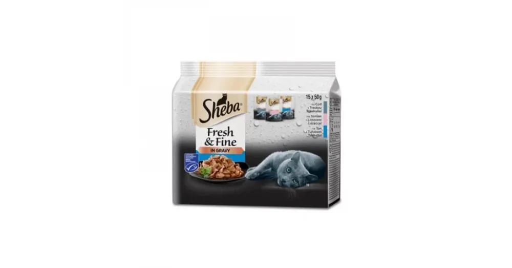 Azonnali szállítás Sheba alutasakos Mini Halas 15x50g