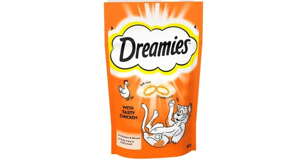 Expressz kézbesítés Dreamies Töltött falatkák - Csirkés (60g)