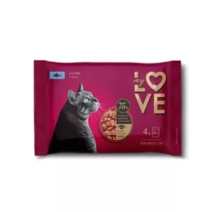 My Love Felnőtt Macska Alutasak Csomag – Hal 4×85 g Szuper akció