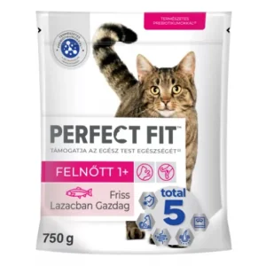 Akciós ár Perfect Fit Adult Lazac száraz macskatáp 750g