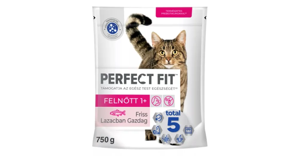 Akciós ár Perfect Fit Adult Lazac száraz macskatáp 750g