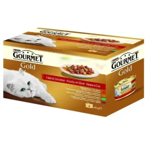 Csak ma GOURMET GOLD Falatok szószban nedves macskaeledel - 12x85g