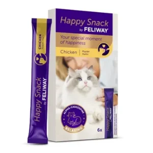 Vedd meg most Feliway Happy Snack Chicken macskáknak 6x15 g