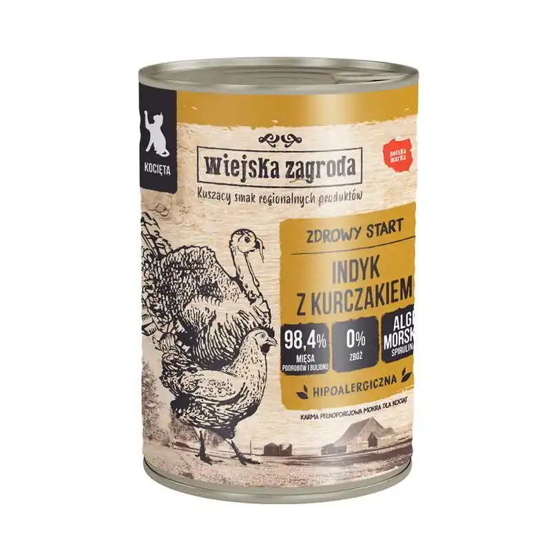 Vásárlói kedvenc Wiejska Zagroda Cat 6 x 400 g