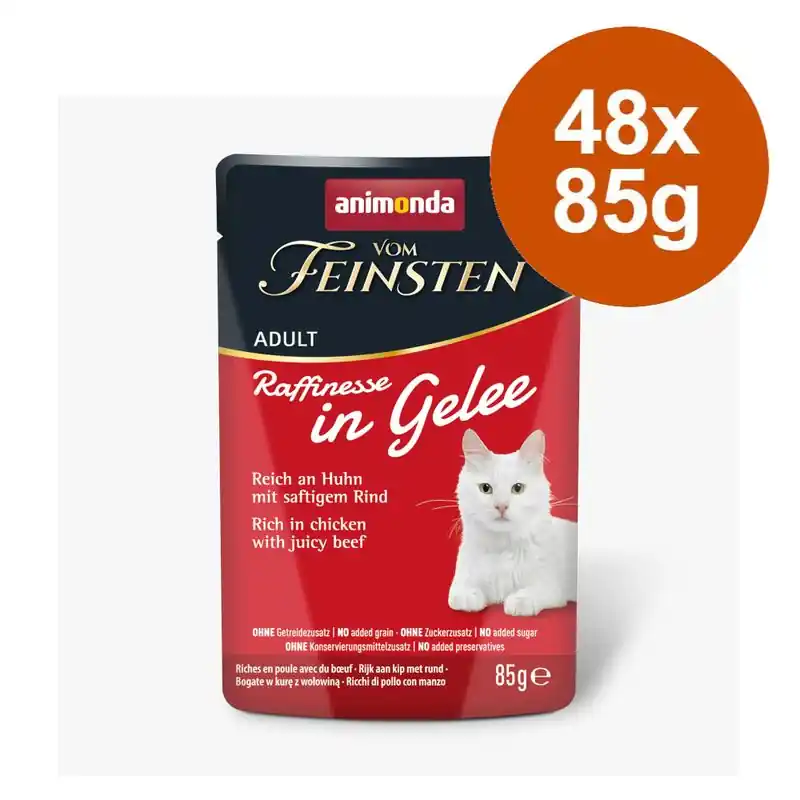 Rendeld meg most animonda vom Feinsten Adult Raffinesse aszpikban 48 x 85 g