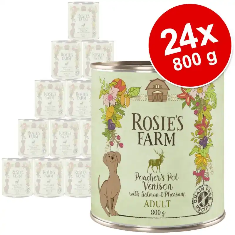 Rosie‘s Farm Adult gazdaságos csomag 24 x 800 g Exkluzív ajánlat