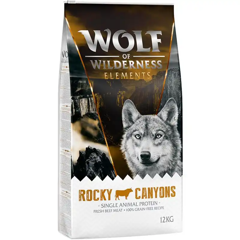 Akció Wolf of Wilderness Monoprotein "Rocky Canyons" marha