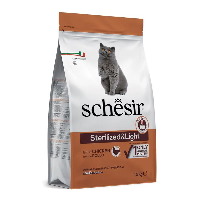 Schesir Sterilized & Light csirke Végkiárusítás