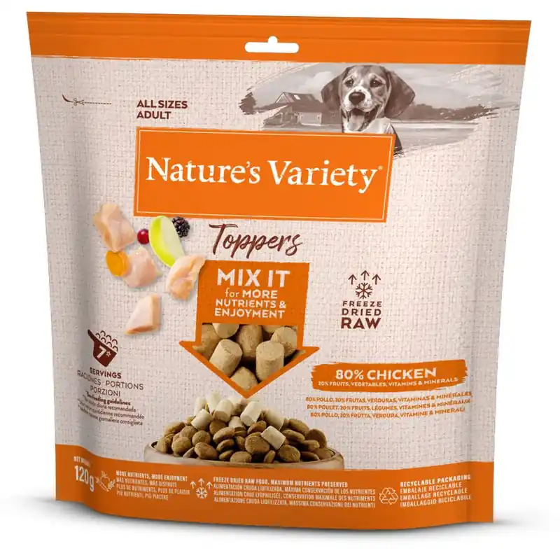 Végkiárusítás Nature‘s Variety fagyasztva szárított feltét