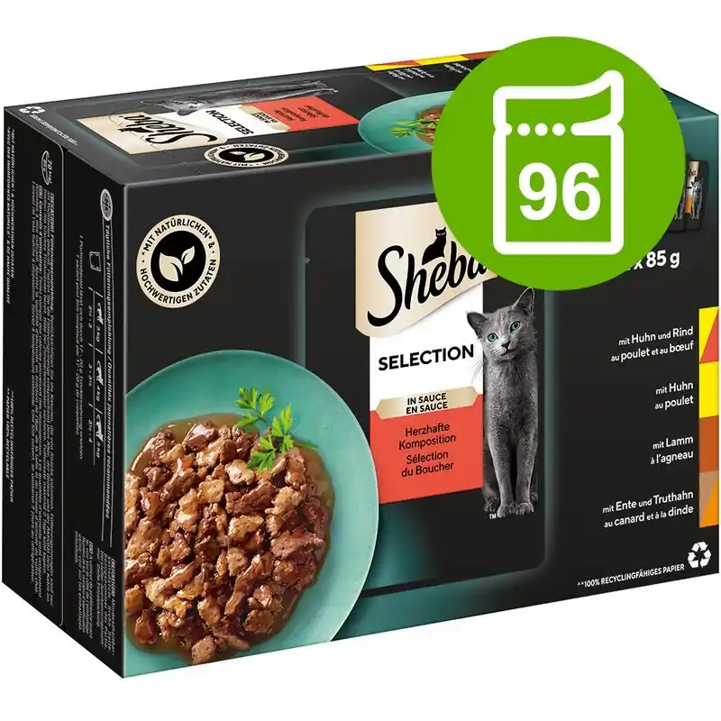 Sheba variációk tasakos jumbo csomag 96 x 85 g Azonnal elérhető