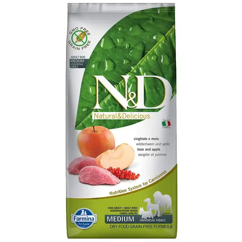 N&D Adult Medium & Maxi vaddisznó & alma Vedd meg most