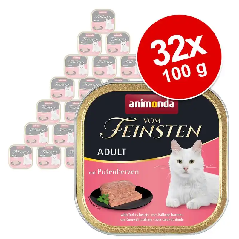 Korlátozott ajánlat animonda vom Feinsten Adult óriáscsomag 32 x 100 g