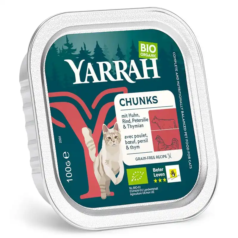 Azonnali szállítás Yarrah Bio Chunks 16 x 100 g