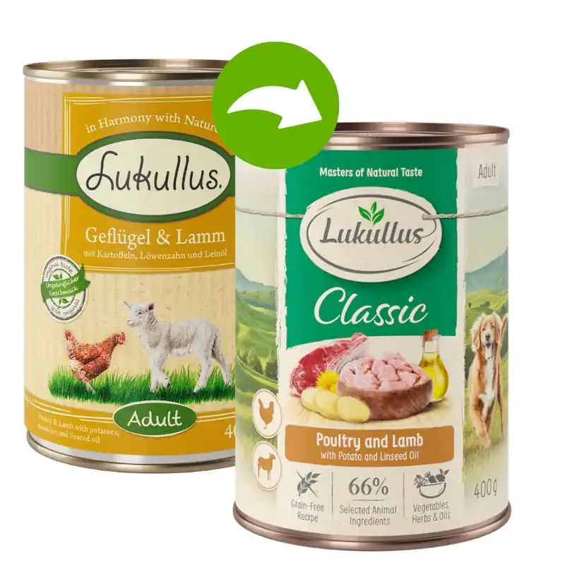 Lukullus Naturkost Adult gabonamentes 6 x 400 g Biztonságos fizetés