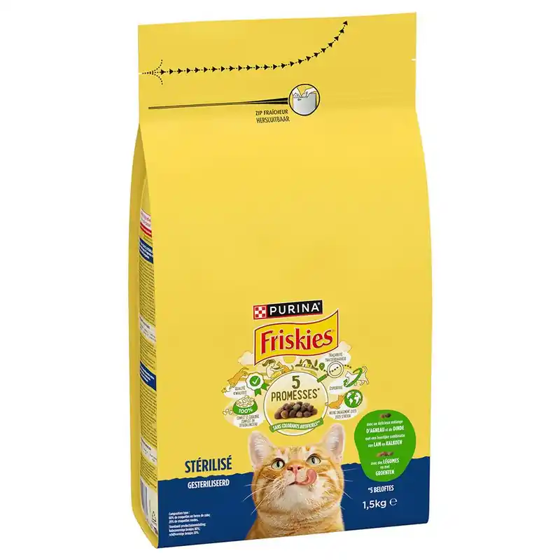 PURINA Friskies Sterilized Cat bárány, csirke & zöldség Újdonság