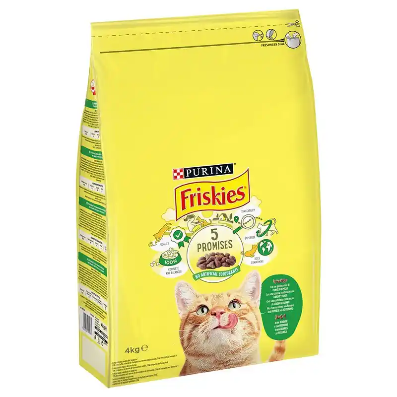 PURINA Friskies Adult Cat nyúl, csirke & zöldség Végkiárusítás