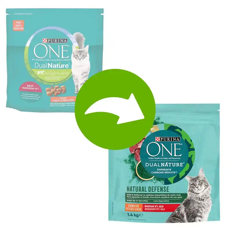 Azonnal elérhető PURINA ONE Dual Nature Sterilized marha & spirulina