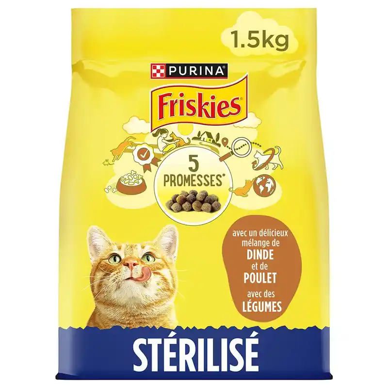 PURINA Friskies Sterilized Cat pulyka, csirke & zöldség Outlet