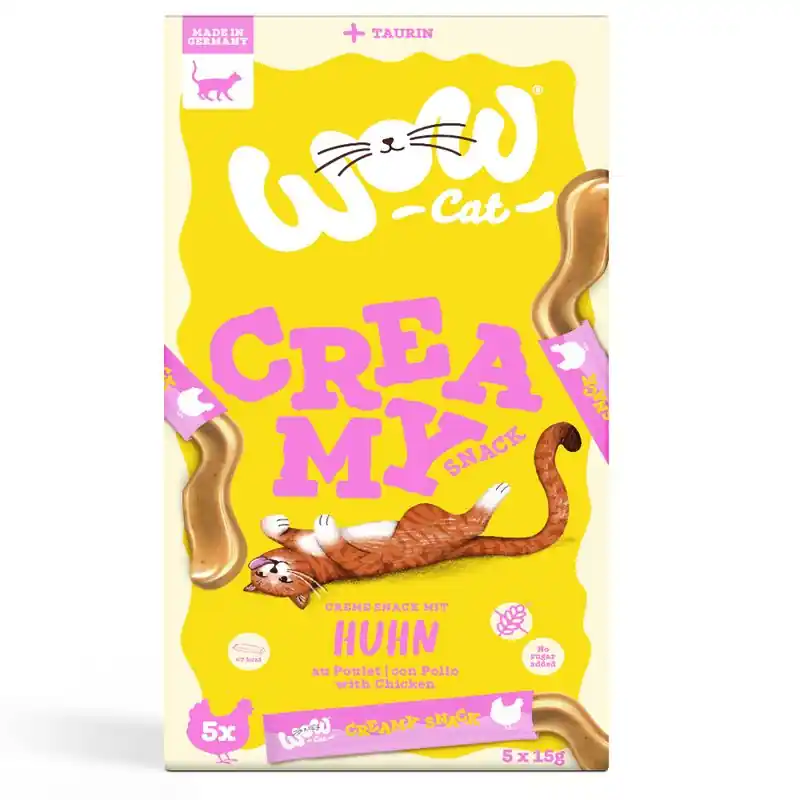 WOW Cat Creamy Snack 5 x 15 g Szuper ajánlat