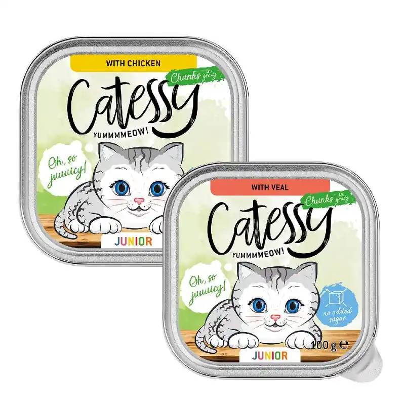 Biztonságos vásárlás Catessy Junior falatok szószban vegyes csomag