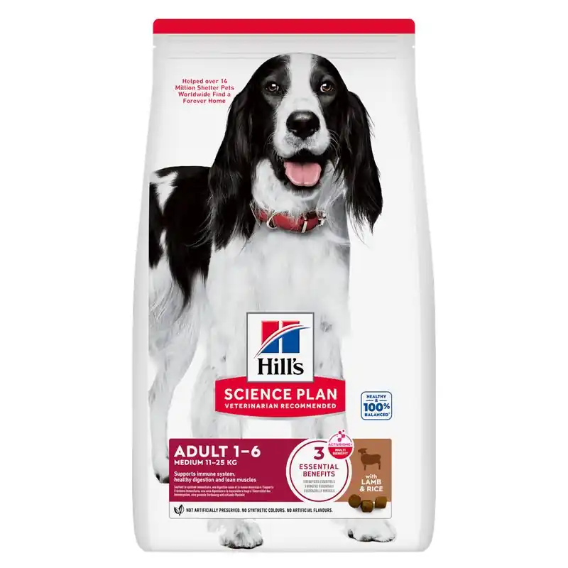 Hill‘s Science Plan Adult 1-6 Medium bárány & rizs Outlet
