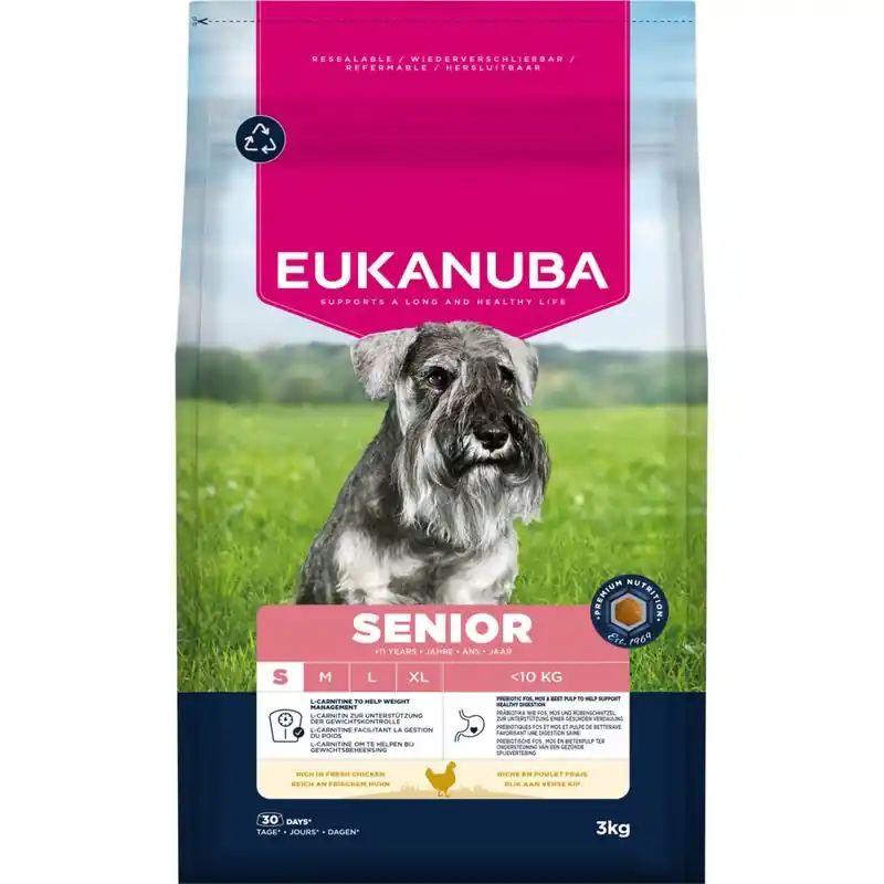 Eukanuba Premium Nutrition Senior Small Breed csirke Árengedmény