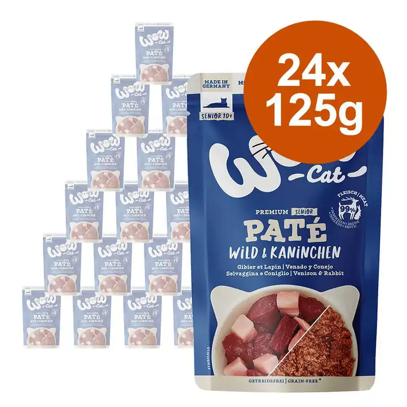WOW Cat Senior Paté 24 x 125 g Exkluzív ajánlat