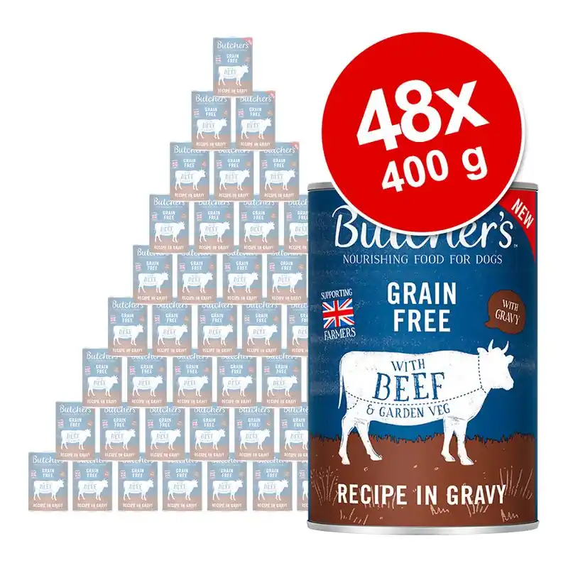 Butcher‘s Original gabonamentes gazdaságos csomag 48 x 400 g Árcsökkenés