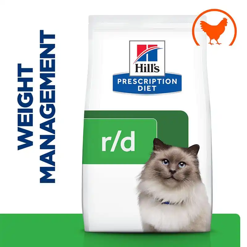 Alacsony ár Hill‘s Prescription Diet r/d Weight Loss csirke macskatáp