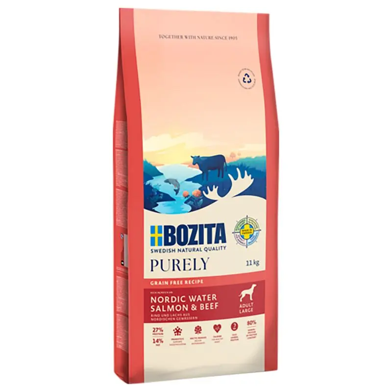 7,5 kg/11 kg Bozita Purely + 2 x 70 g Meaty Bits ingyen! Exkluzív ajánlat